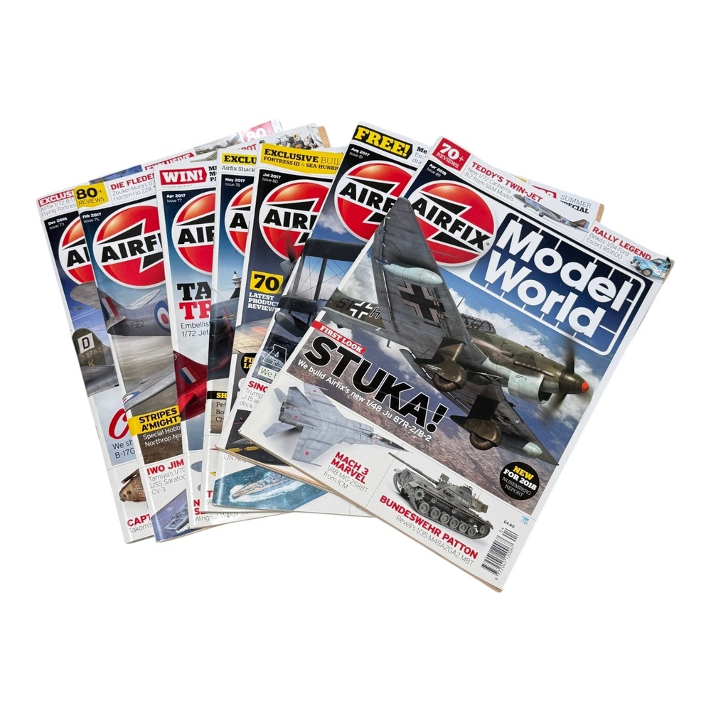 Airfix Model World Magazine Lot 7 Softcover 2016-2018 Key Publishing